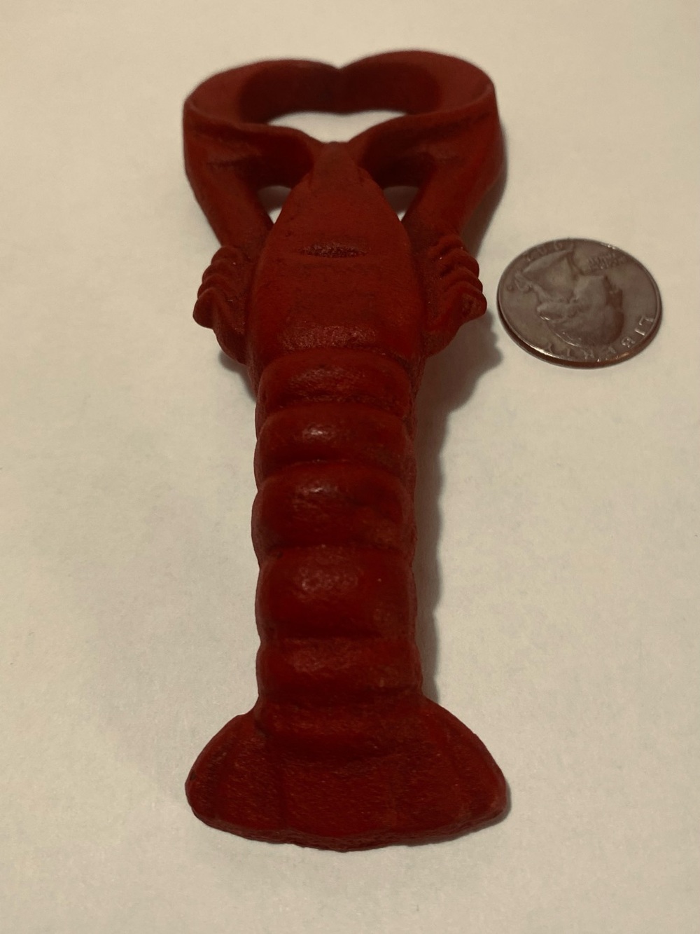 Rust Red Lobster Bottle Opener - Decorative Kitchen Accessory